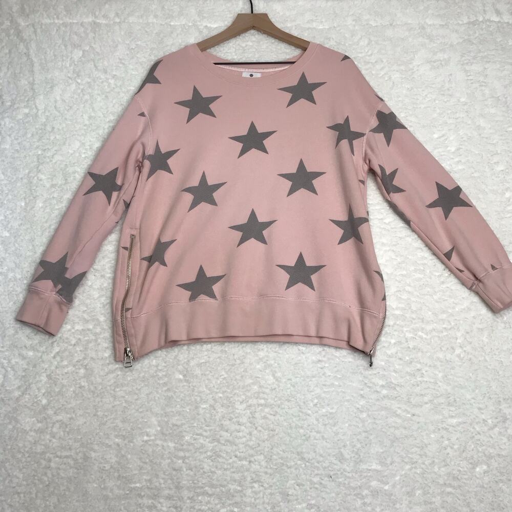 Sundry Blush Star-Patterned Sweatshirt